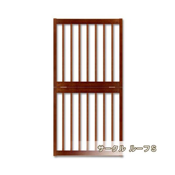 ※ [ペットサークルSサイズ(内寸120cmx60cm)]専用のサークルルーフになります※扉がスライドタイプには取り付け不可です。ご注意くださいセット内容／ルーフ枠(120x60ｃm)：1枚ルーフ固定ベルト・フック：6組固定ベルト金具：6組...