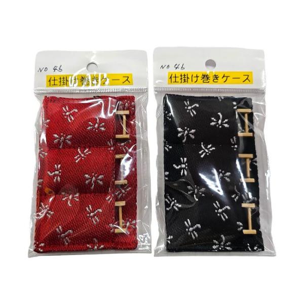 タナゴ用仕掛け巻き No.46 タナゴ・鮒 仕掛け巻き＆ケース 赤 黒 野尻工房 : 金太郎釣具