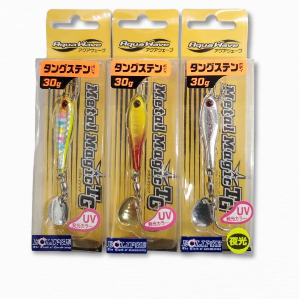 アクアウェーブ メタルマジック 30g 人気カラー9個セット アクアウェーブ メタルマジックTG30g・船宿監修カラー