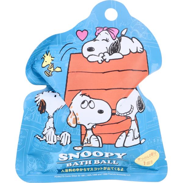 サンタン スヌーピー バスボール5 せっけんの香り 75g 1回分 入浴剤