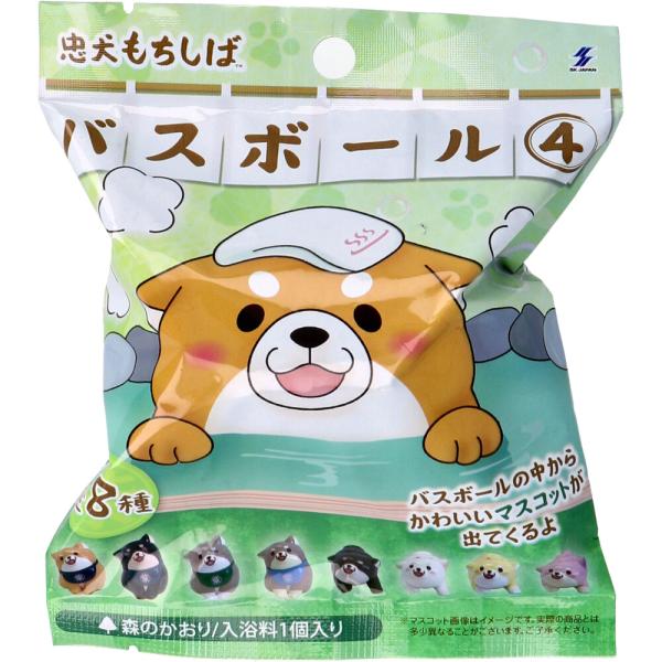 忠犬もちしば バスボール4 森の香り 75g 1回分 入浴剤 : 金太郎SHOP