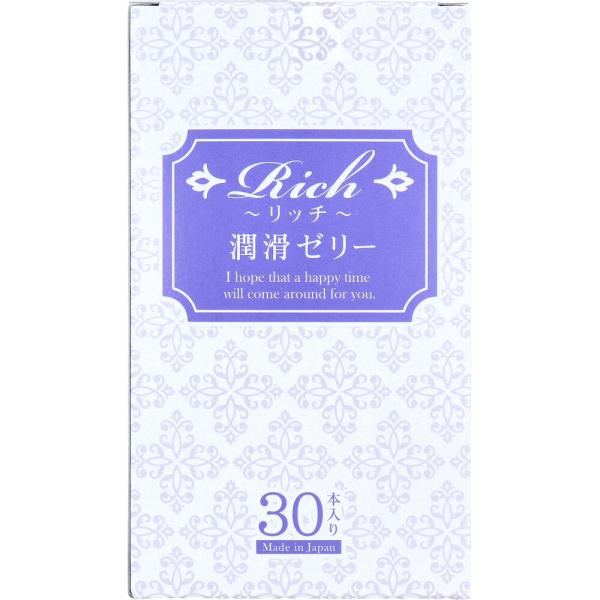リッチ 潤滑ゼリー 2g×30本入 : 金太郎SHOP - 通販 - Yahoo!ショッピング