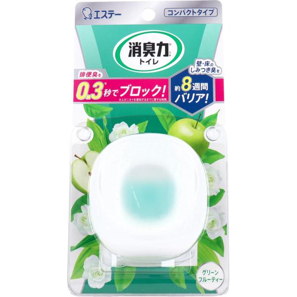 エステー 消臭力 コンパクト トイレ用 本体 グリーンフルーティーの