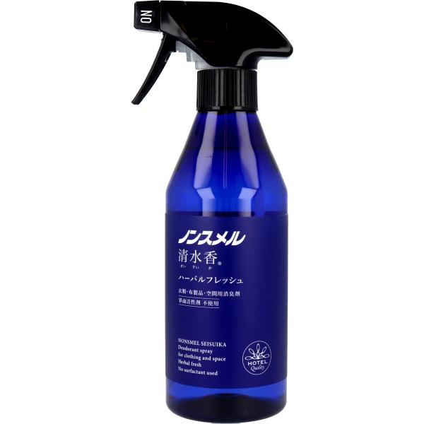 他サイト： ノンスメル清水香 衣類・布製品・空間用消臭スプレー ハーバルフレッシュの香り本体 400mLの商品画像