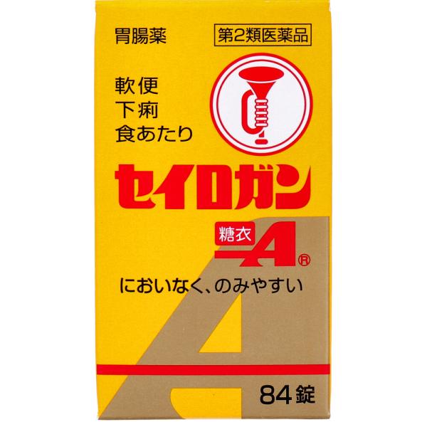 胃腸薬セイロガン糖衣Aは、100年以上前から使用されている正露丸の姉妹品で、ご家庭にて服用されている常備薬です。生薬である主成分の日本薬局方(日局)　木(もく)クレオソートは腸の運動を止めることなく、腸内の水分バランスを調整し、おなかを正常...