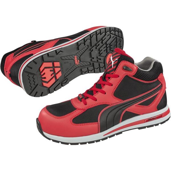 安全靴 Puma プーマ ハイカット フルツイスト レッド ミッド 1 送料無料 Clicnetkey Com