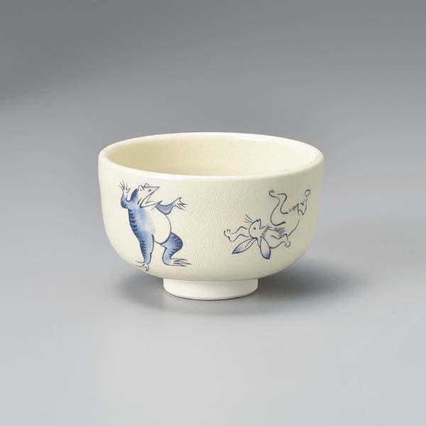 抹茶茶碗 抹茶碗 白鳥獣戯画切立小 箱入り : うつわのお店 た 抹茶茶碗 抹茶碗 白鳥獣戯画切立小 箱入り : うつわのお店 た
