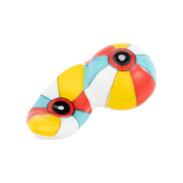 《紙ふうせん箸置き》(箸置き1点です。)土ものの優しい温かみを食卓に。ナチュラルで主張しすぎない。なのに存在感もある箸置きは可愛すぎずちょうどいい。様々なシーンで活用できる使い勝手のいい箸置きです。■specサイズ(1)：約5×2×H2cm...