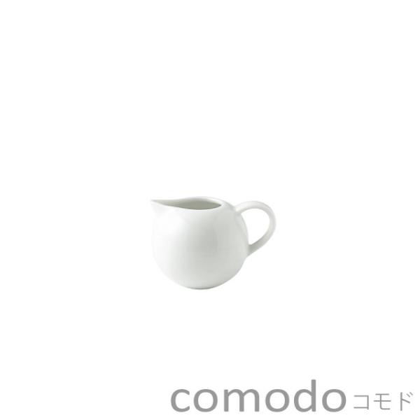 「comodo」とはイタリア語で「くつろぎ」という意味があります。丸く優しいフォルムがゆったりとしたくつろぎのテーブルを演出します。【comodo ミルクピッチャーS】サイズ：Φ6.0×7.5×5.2cm容量：70cc素材：磁器生産：日本電...