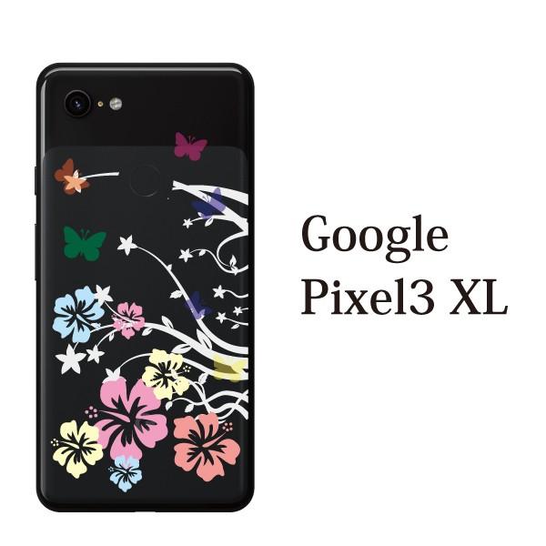 スマホケース Google Pixel3 Xl ケース グーグルピクセル3xl Pixel3xl 携帯ケース スマホカバー可愛い蝶々が舞うハイビスカス クリア スマホケース手帳型のケータイ屋24 通販 Paypayモール
