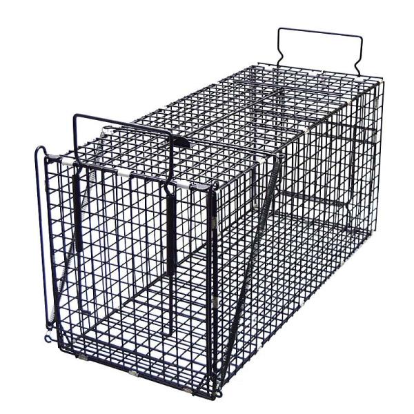 栄ヒルズ 捕獲器 Dタイプ403 AG-3 黒塗装仕上げ ハクビシン アライグマ キツネ 捕獲器 仕掛け トラップ 捕獲