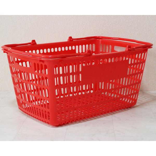 大和産業 ショッピングバスケット SL-20 特大 10個 買い物カゴ 容量33L レッド