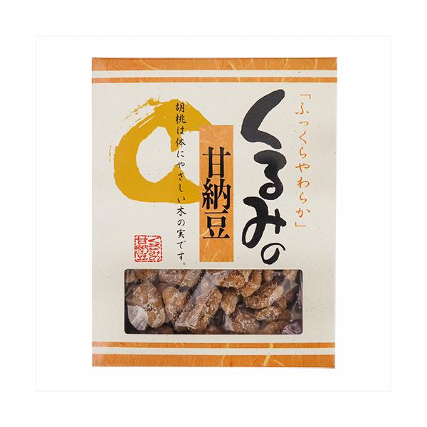 くるみの食感や香りと懐かしい食感を楽しめる甘納豆です。一口サイズで食べやすく、おやつやお茶菓子にぴったりの一品です。「くるみの甘納豆」を是非ご賞味ください。