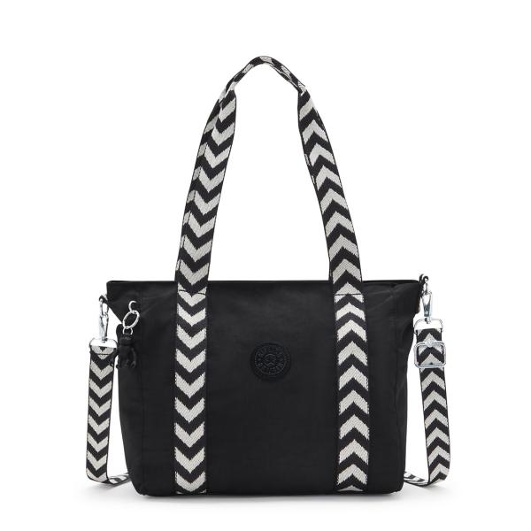 kipling（キプリング） 公式 トートバッグ ASSENI S(Black Chevron
