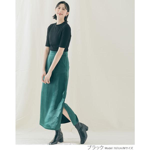 カットソー Tシャツ 春 夏 送料無料 ハイネック リブ トップス 半袖 5分袖 無地 シンプル インナー ストレッチ 伸縮性 カジュアル オフィス レディース 5 Buyee 日本代购平台 产品购物网站大全 Buyee一站式代购 Bot Online