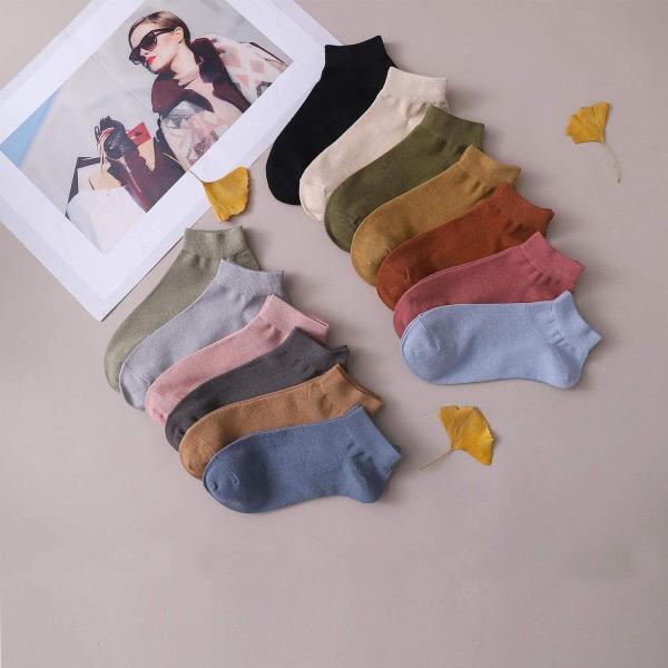 Macshow 靴下 レディース フットカバー スニーカーソックス くるぶしソックス アンクル かわいい おしゃれ 綿 滑り止め 春夏秋 1 Morenotafurt Com