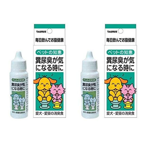 【商品名】　トーラス ペットの知恵 消臭食 30ml×2本 2個 【商品説明】　 【サイズ】　高さ : 4.00 cm　横幅 : 7.80 cm　奥行 : 12.00 cm　重量 : 100.0 g　※梱包時のサイズとなります。商品自体のサ...