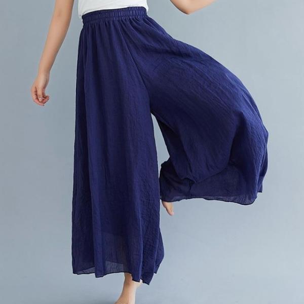 爽やかな生地のワイドパンツ レディース オシャレ ゆったり 体型カバー ロング丈 夏物 人気 おすすめ カジュアル ファッション ワイドパンツ