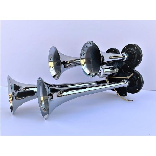 4連型 37cm 24v ヤンキーホーン エアーホーンバイク トラック 積載車 アメ車 デコトラ