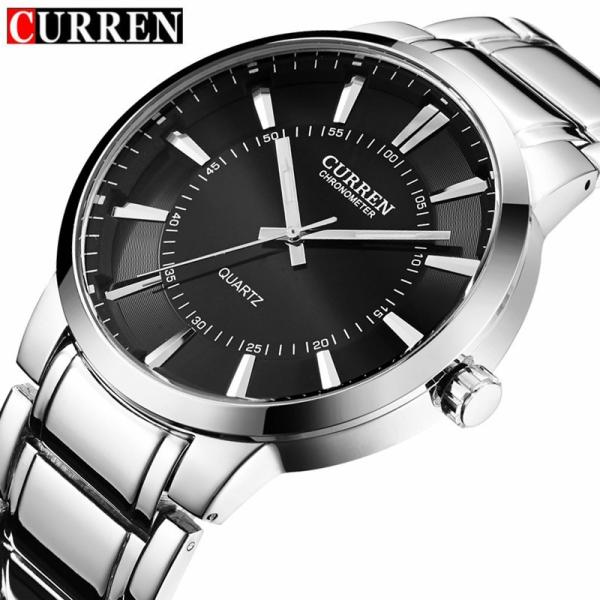 腕時計 メンズ Curren 海外ブランド 高級 クオーツ 8001b フルスチール 選べる2色 ビジネス カジュアル スポーツ
