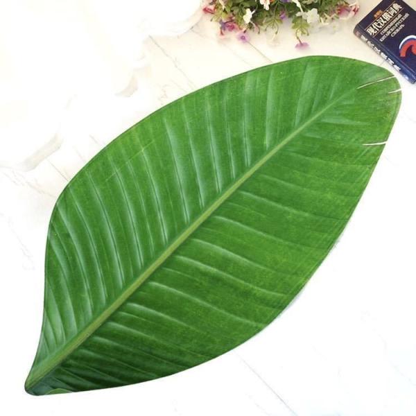 リーフ 60cm 1cm マット 玄関マット キッチン ハワイ サーフ サーフィン ボタニカル 森林 フラ インテリア フロア