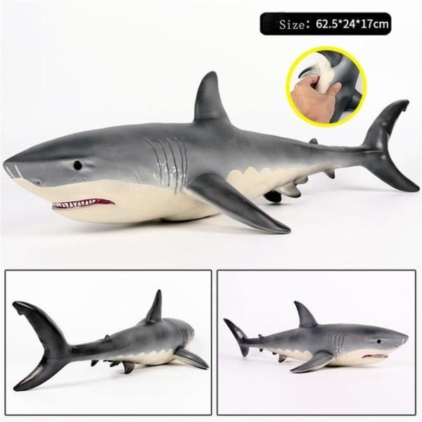 シミュレーションソフトりサメおもちゃビッグメガロドンホオジロザメ大サイズ野生動物フィギュア海洋世界モデル