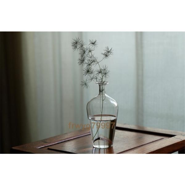 新品 茶道の置物手作り ガラス インテリア 花器 花瓶 置物 簡単 大注目 飾り物 花入れ 工芸品