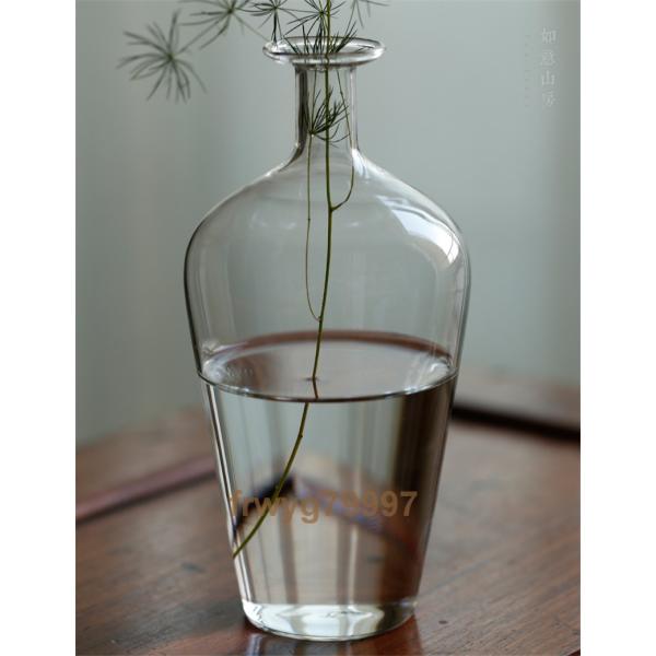 新品 茶道の置物手作り ガラス インテリア 花器 花瓶 置物 簡単 大注目 飾り物 花入れ 工芸品