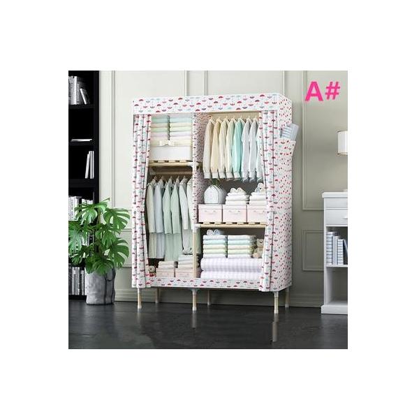 ワードローブ カバー付き クローゼット収納 ハンガーラック おしゃれ 整理タンス 収納棚 大容量 衣類
