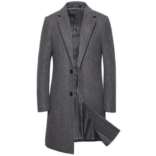 3色 上品質 メンズ チェスターコート ビジネスジャケット ロング ピーコート メルトンコート M 5xl トレンチコート 売り出し