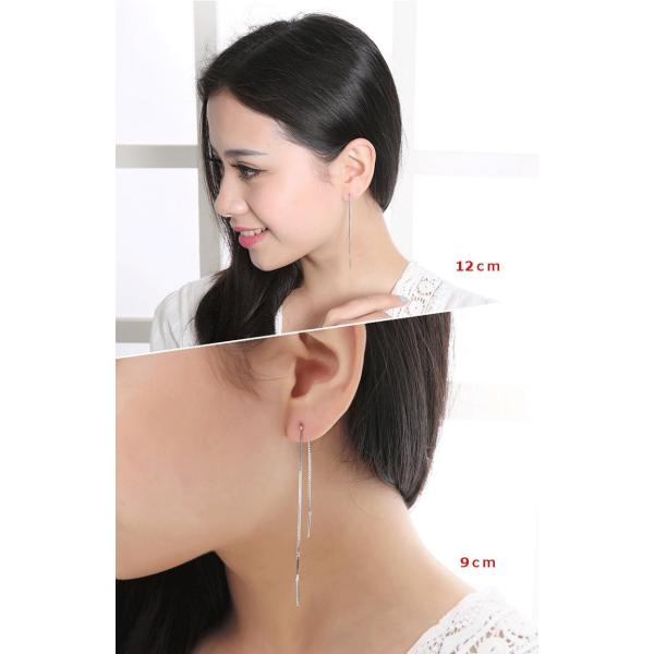 アメリカンピアス ロングピアス シルバー925 プラチナ仕上げ 金属アレルギー対応 ベネチアンチェーン 9cm 12cm 15cm 18cm 2本1組 Buyee Buyee Japanese Proxy Service Buy From Japan Bot Online