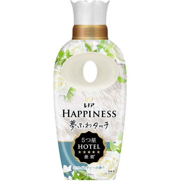 レノア ハピネス 夢ふわタッチ 柔軟剤 ホワイトティー 本体 450mL