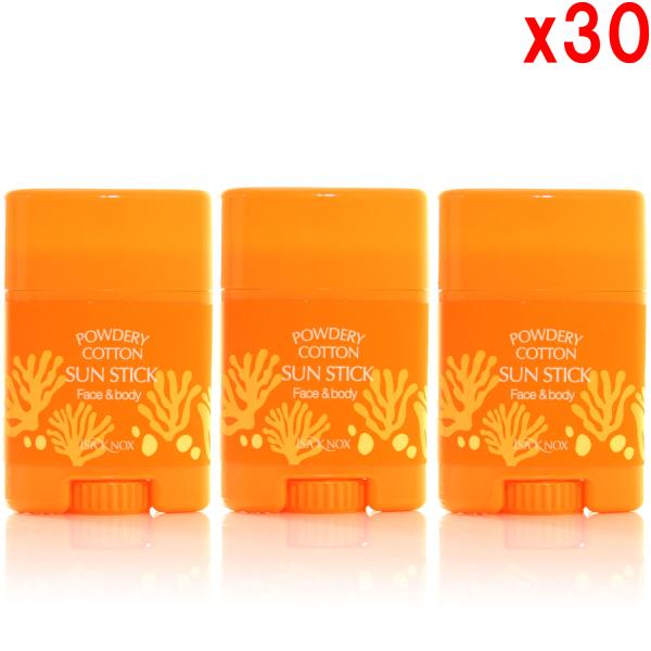 ●30箱セット イザノックス パウダリー サンスクリーンスティック アドバンスト 【日焼け止め】 SPF50＋／PA++++ 19ｇ×3個入り