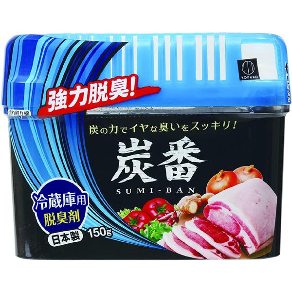 ◎冷蔵庫用の脱臭剤。◎炭の力で、冷蔵庫のイヤな臭いを強力に脱臭。◎気になる臭いをスッキリ！●内容量：150g●用途：冷蔵庫用●成分：精製水、ゲル化剤、備長炭、活性炭●有効期間：通常1〜2ケ月●日本製4956810219872