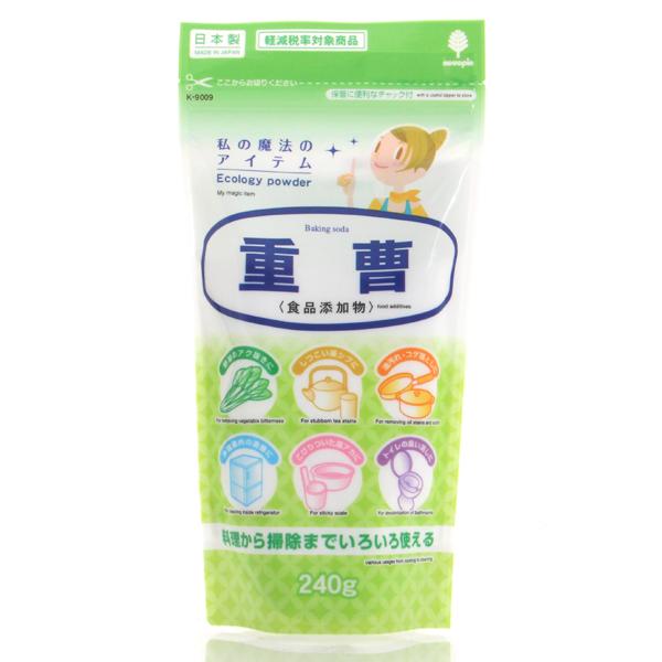 紀陽除虫菊 食品添加物 重曹 240g お掃除、お料理、お菓子作りに 日本製 炭酸水素ナトリウム [free]