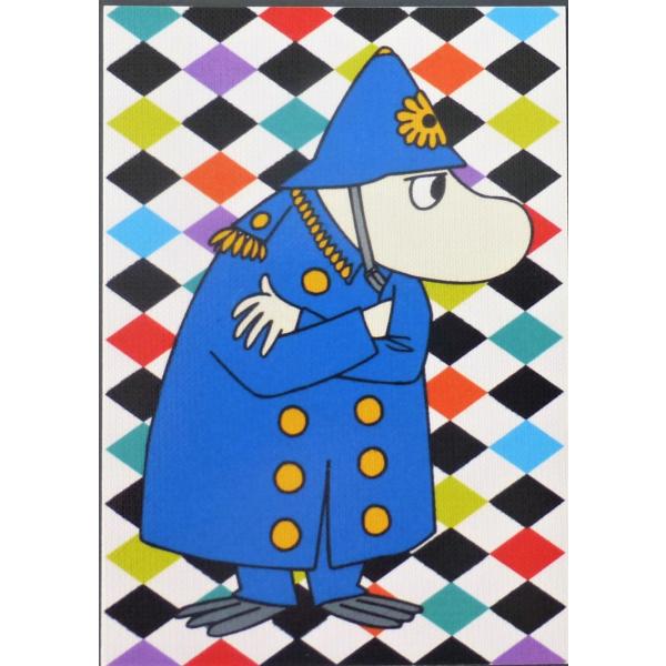 □ポストカード ムーミンキャラクターズ フィンランド製 制服 菱形模様