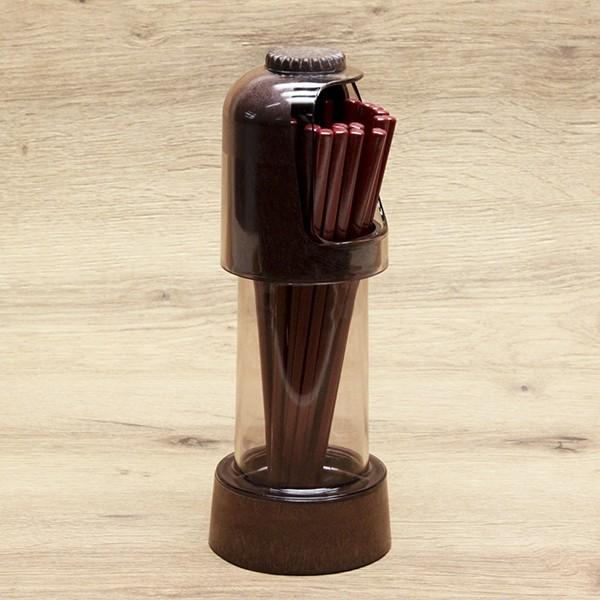 材質：スチロールサイズ：φ92×255Hmmカラー：ウッディー個数：1個自社(蝶プラ工業)製造直販です♪衛生的で、使いやすい箸立てです。バラしてのお掃除も楽にできます。上部と底が外せます。