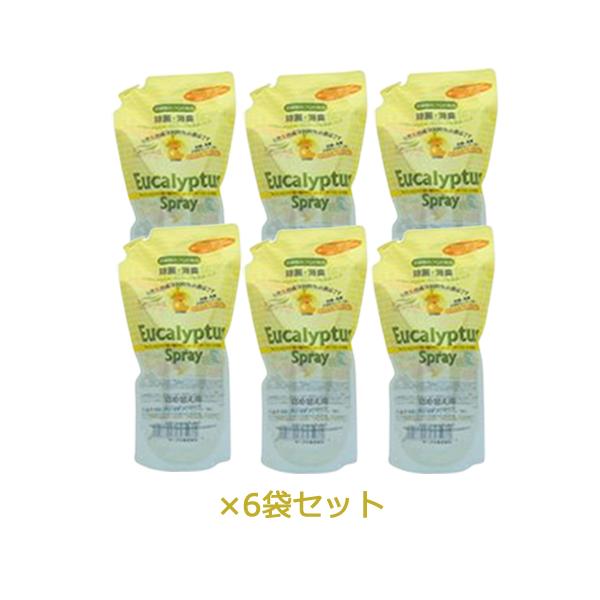 ユーカリプタススプレー 詰替え用 600ml×6袋セット ※送料無料（一部地域を除く）