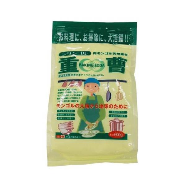 ■商品名：重曹■内容量：600g■メーカー：木曽路物産■賞味期限：2年■原材料：炭酸水素ナトリウム■商品説明：重曹は酸性の汚れに効果的です。食洗機で・・・洗剤がわりに大さじ2杯の重曹をご使用ください。汚れのひどい食器は重曹を直接ふりかけ、汚...