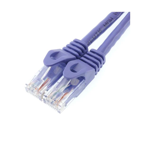 HORIC LANケーブル UTP カテゴリー6A 50cm パープル LC05-510RB