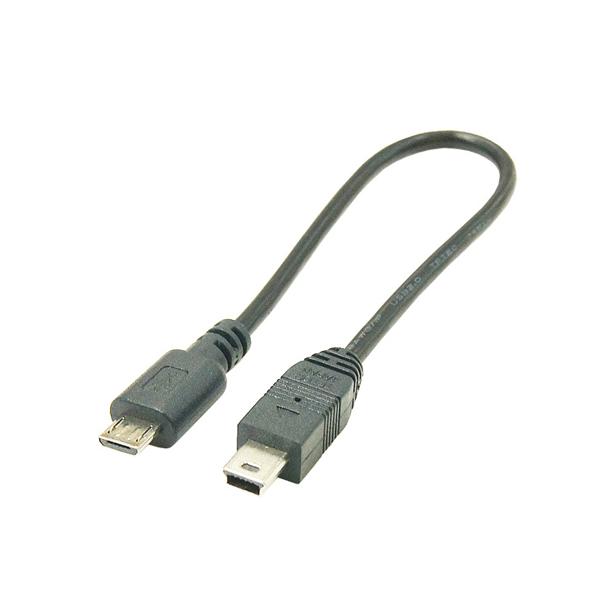 変換名人 USBケーブル20cm microHOST to miniHOST USBMCH-M5H20
