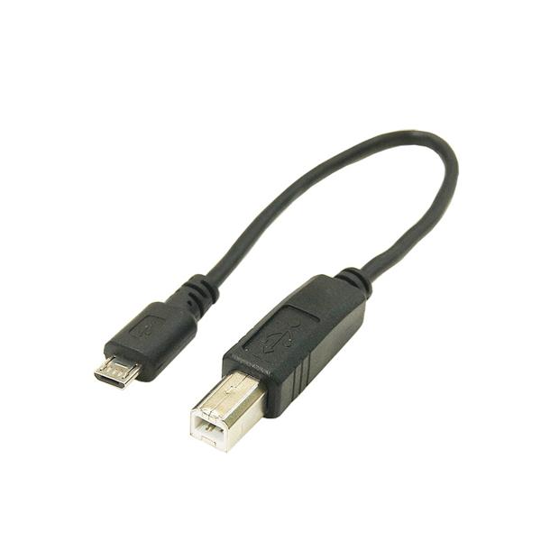 変換名人 USBケーブル20cm microHOST to Bオス USBMCH-BA20