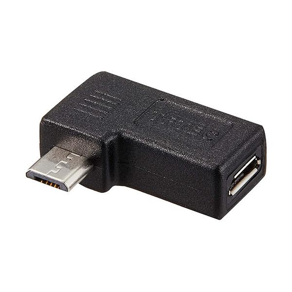 変換名人 変換プラグ microUSB→microUSB右L型(フル結線) USBMC-RLF