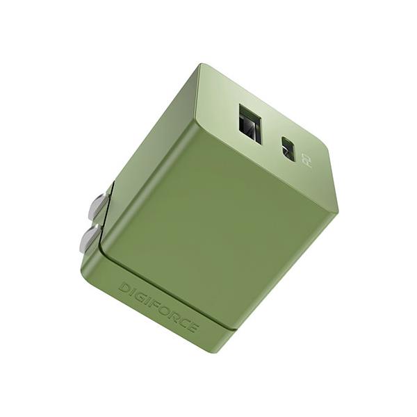 デジフォース Cube キューブ型PD充電器 20W 1A1C オリーブグリーン D0061OG