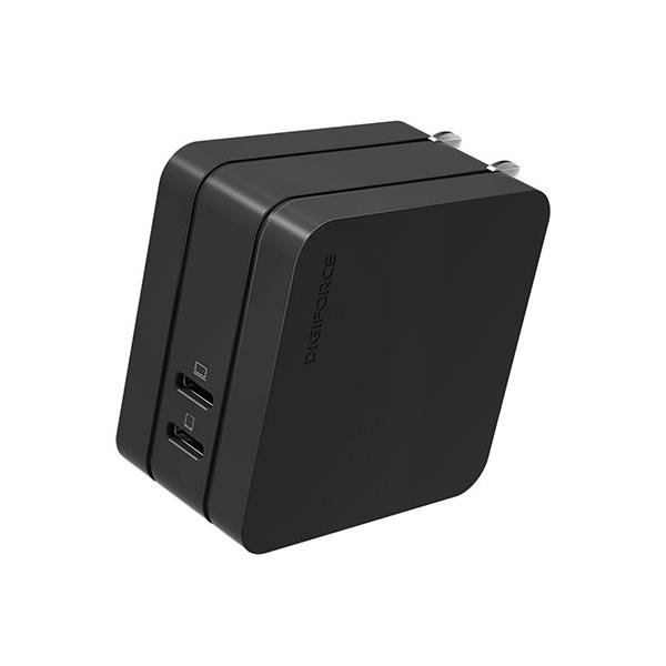 デジフォース Square スタイリッシュPD充電器 65W 2C ブラック D0082BK