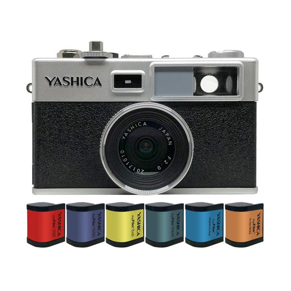 YASHICA digFilmカメラ Y35 本体とフィルムカートリッジ4個 YASHICA デジフィルムカメラ Y35 with digiFilm6本セット YAS-DFCY35