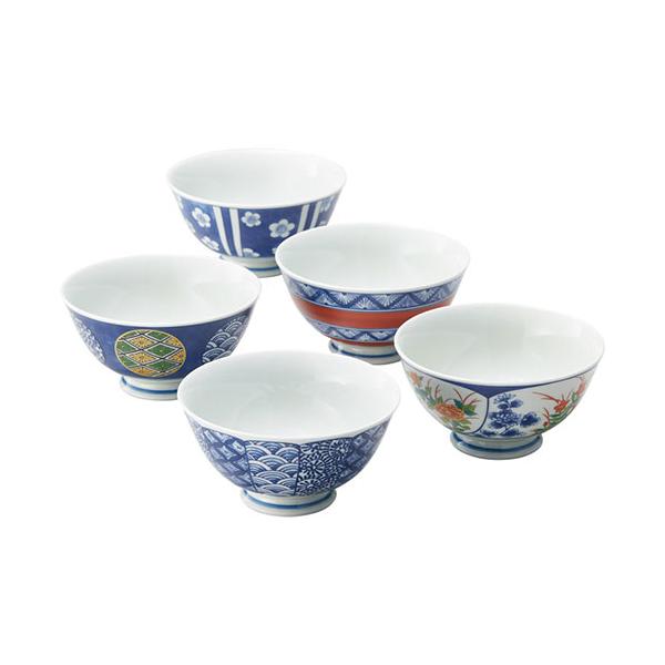 源右衛門 染錦 食器セット(茶碗 二客・小皿 五客・中皿 五客・箸置 十客) 源右衛門 染錦 食器セット(茶碗 二客・小皿 五客・中皿 五客・箸