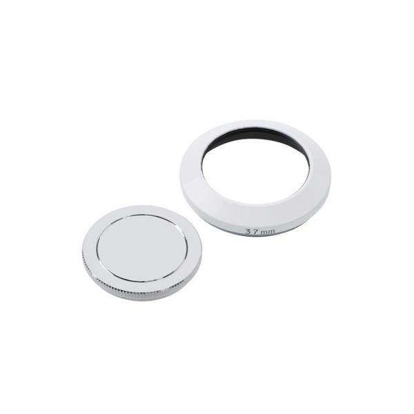 エツミ メタルインナーフード+キャップセット37mm(ホワイト) E-6466