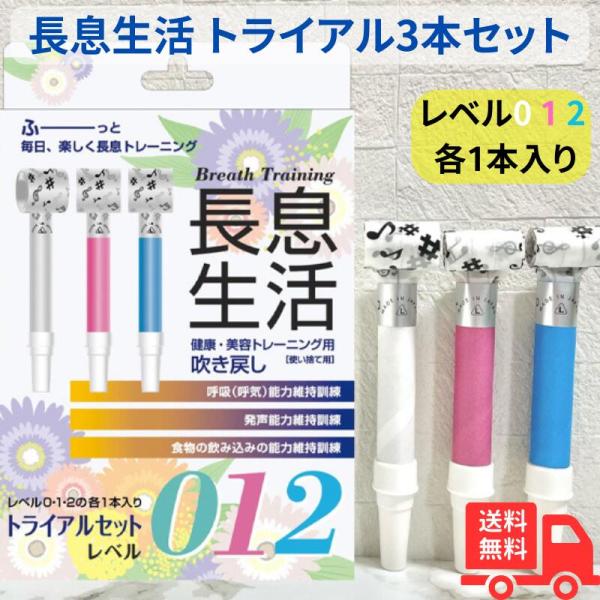 ・楽しみながら口腔機能回復訓練を！本当の健康の秘訣は、実は呼吸にありました！ ・レベル0…ティッシュペーパーを一枚吹いて揺らす程度、レベル1…日常会話をはっきりとした声で話す程度、レベル2…ろうそくの火を吹き消す程度。●材質／袋状部：グラシ...