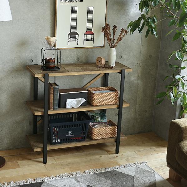 3段ラック KALEIDO（カレイド） 幅90cmタイプ 本棚 シェルフ ラック